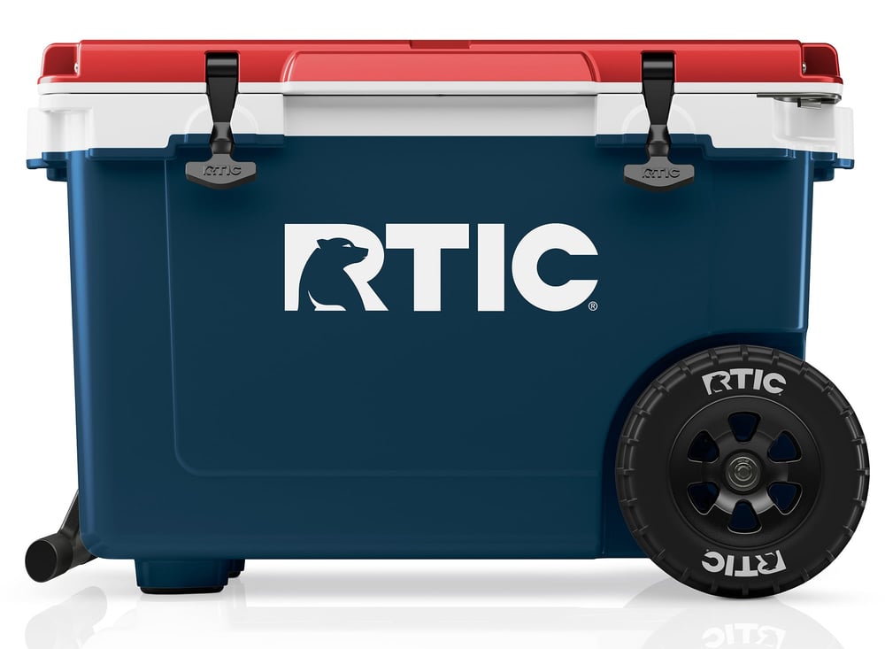 52 QT Ultra-Light Wheeled Cooler Patriot - Image 2