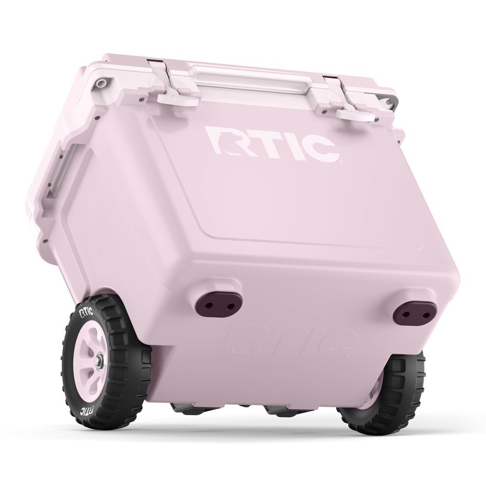 22 QT Ultra-Light Wheeled Cooler Pale Pink - Image 6
