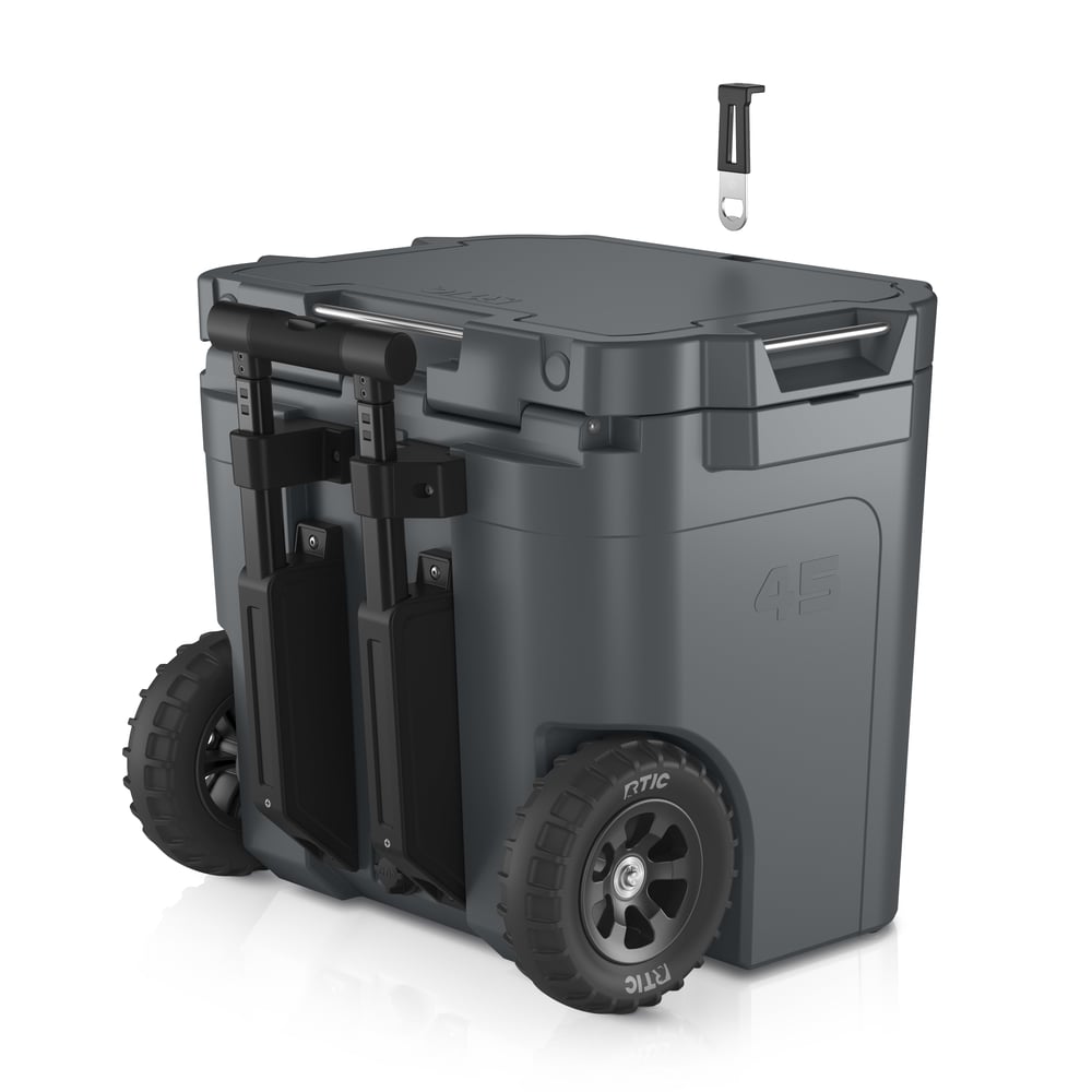 45 QT Ultra-Tough Wheeled Cooler Dark Grey - Image 9