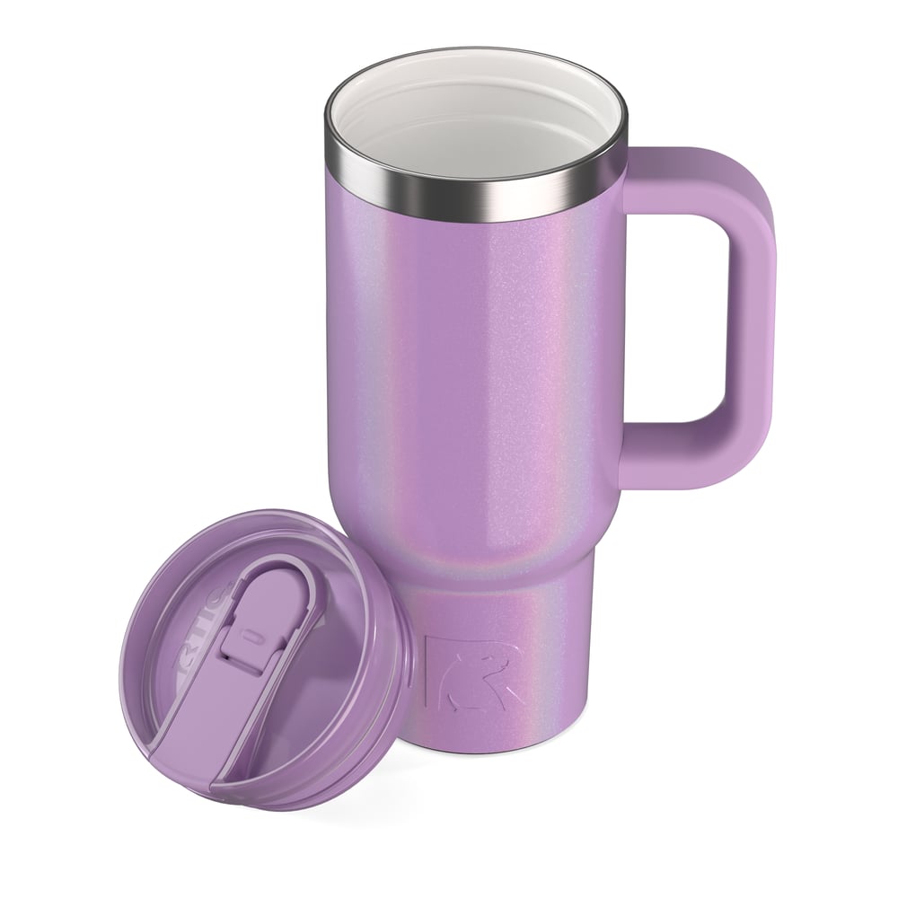 16oz Little Road Trip Tumbler Lavender Glitter - Image 4