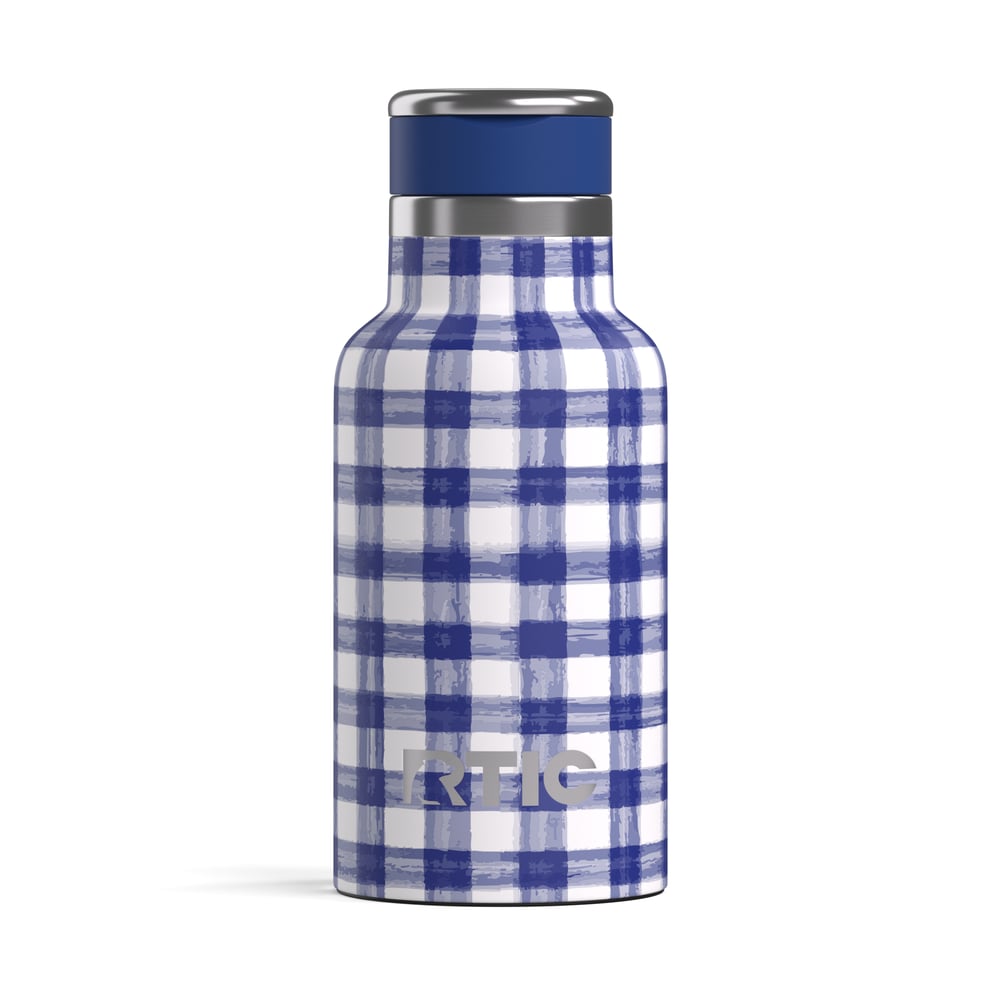 12oz Little Journey Bottle Cobalt Gingham - Image 2
