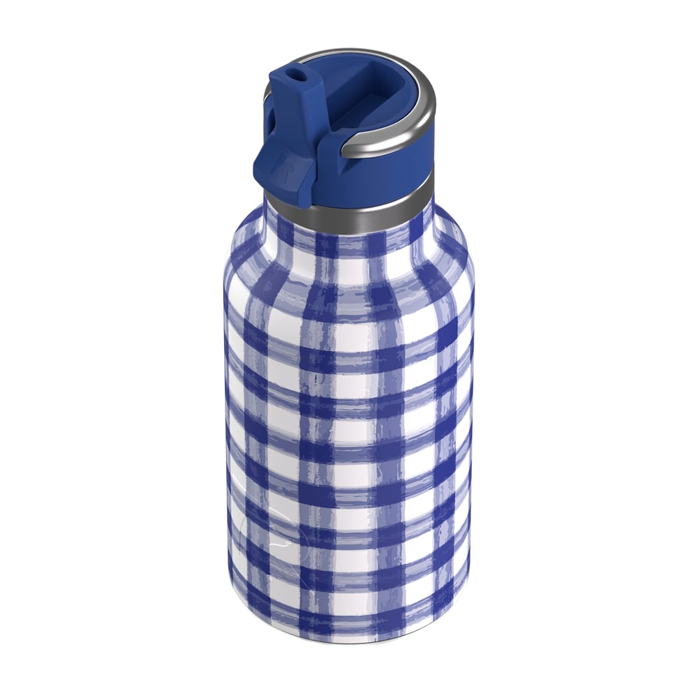 12oz Little Journey Bottle Cobalt Gingham - Image 5