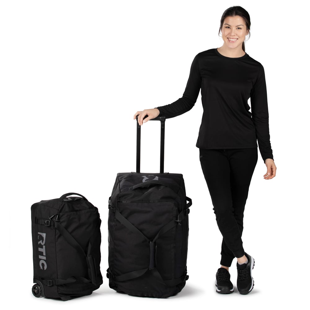 Road Trip Rolling Duffle Bag Black - Image 19